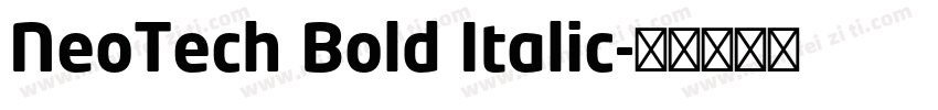 NeoTech Bold Italic字体转换